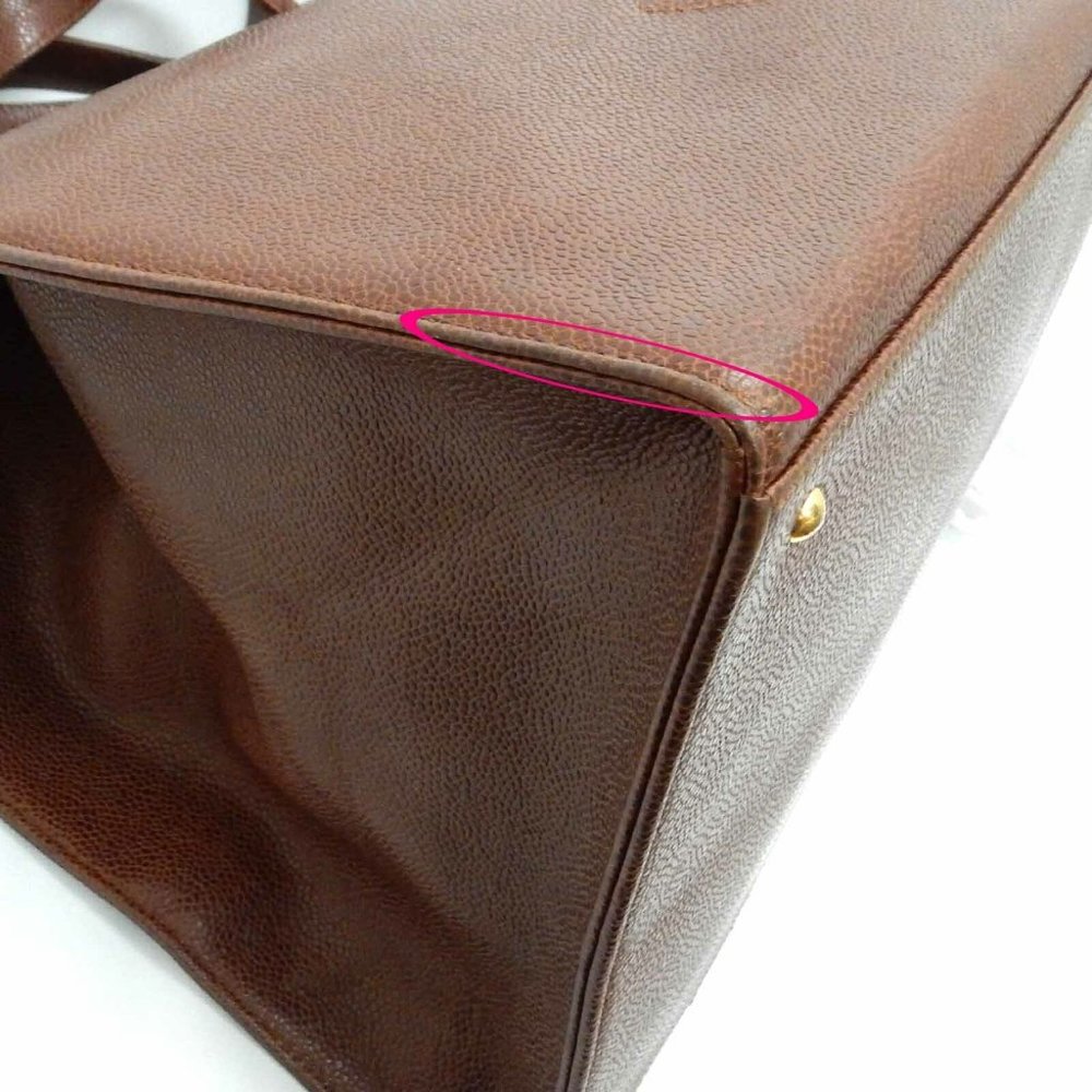 Chanel Caviar Brown Skin Bag - Picture 7 of 14